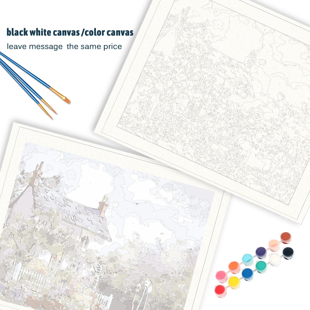 Decorative abstract painting set by numbers - view 4