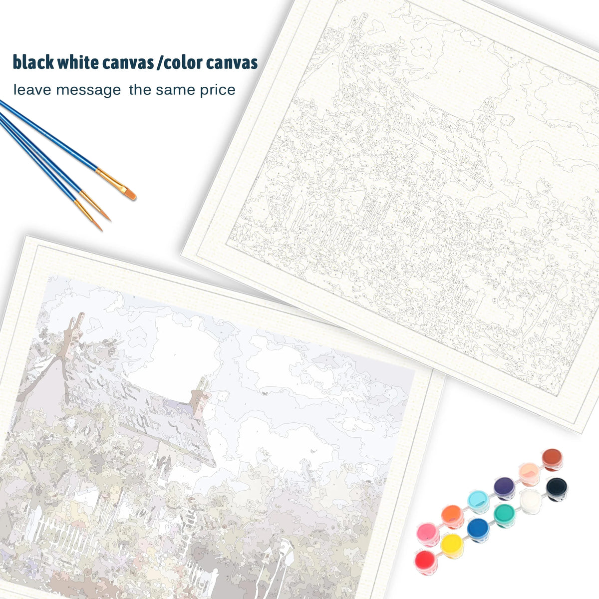 Decorative abstract painting set by numbers - view 4