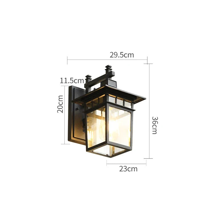 Aluminum Outdoor Wall Sconce Light Fixture - 004-a