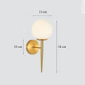 Art decorative luxury glass wall sconce for interior - 2 / LED Bulb