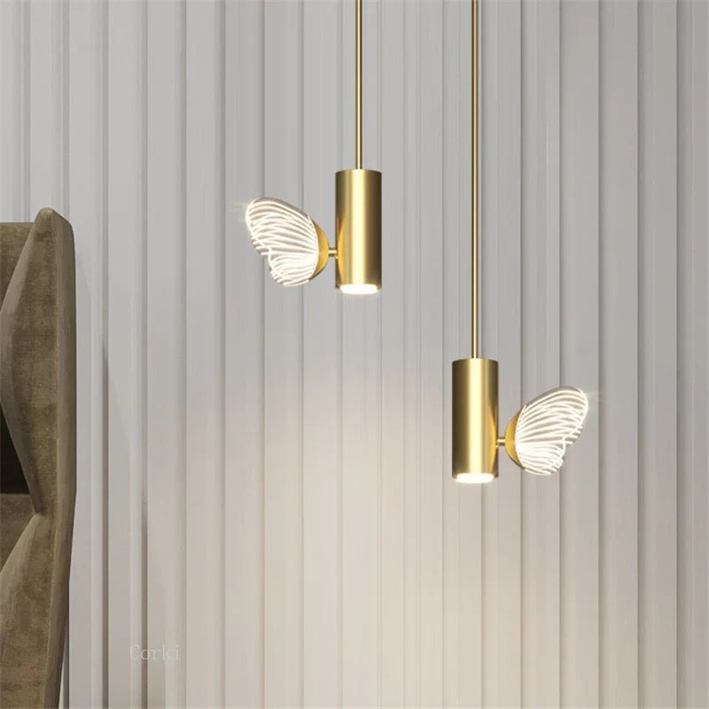Crystal butterfly pendant light for elegant decoration - view 5