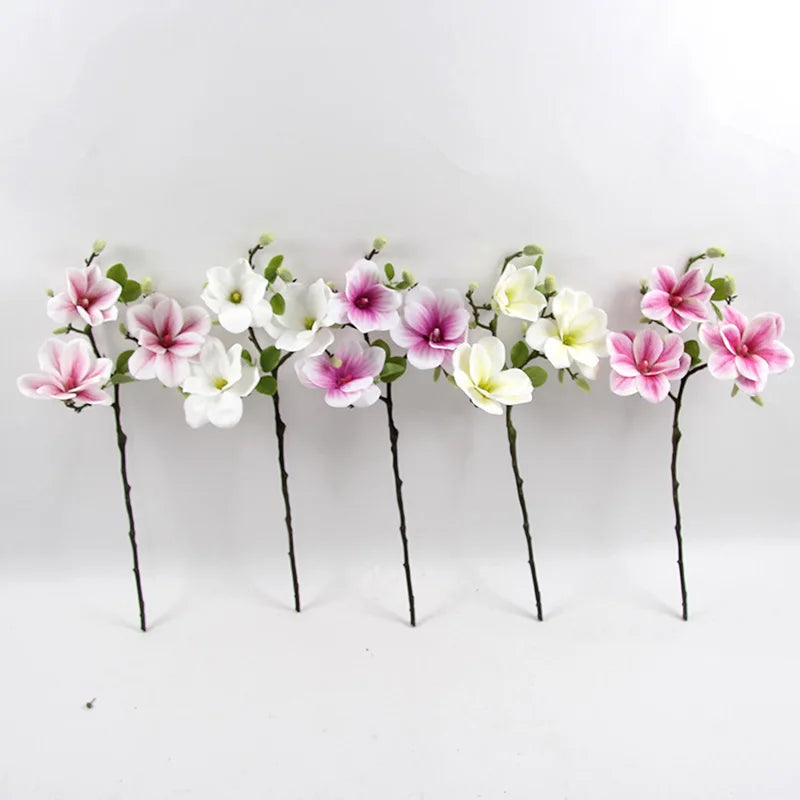 Magnolia artificial flower heads for wedding decoration and party - view 6