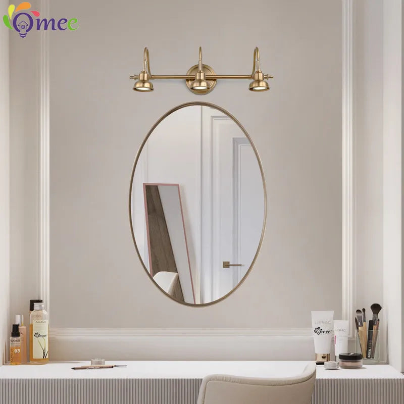 American Bronze Mirror Front Light , Bathroom Wall Lamps Mirror Light ,Powder Room Mirror Wall Lights Lighting LED Makeup Mirror - view 4