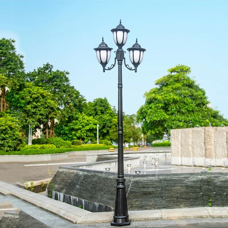European four-head outdoor waterproof garden lamp - view 9