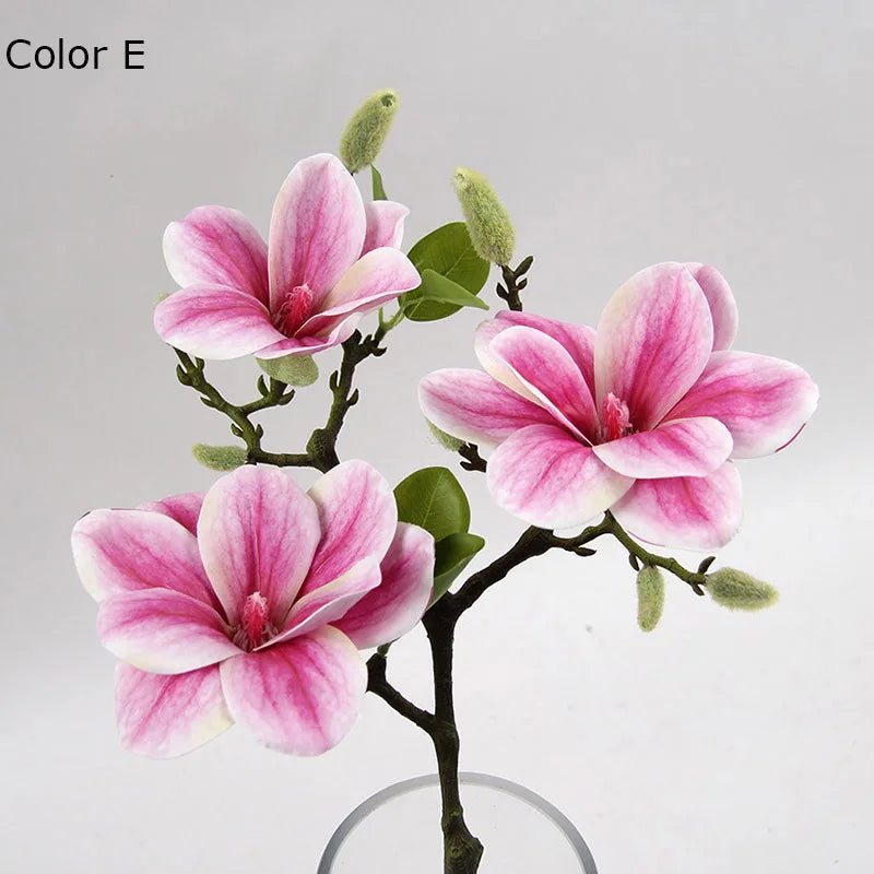 Magnolia artificial flower heads for wedding decoration and party - view 5