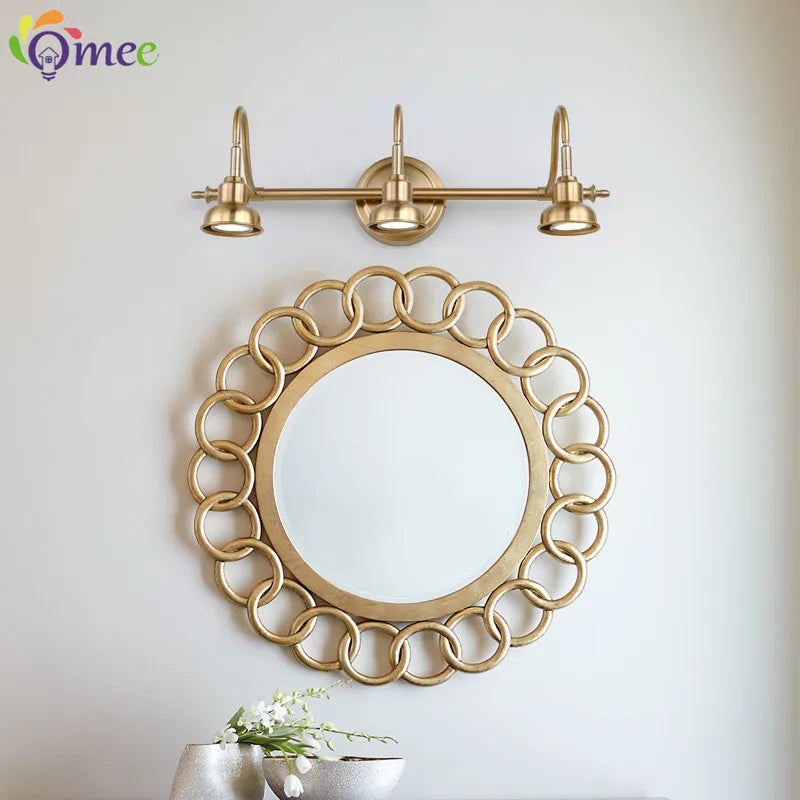 American Bronze Mirror Front Light , Bathroom Wall Lamps Mirror Light ,Powder Room Mirror Wall Lights Lighting LED Makeup Mirror - view 2