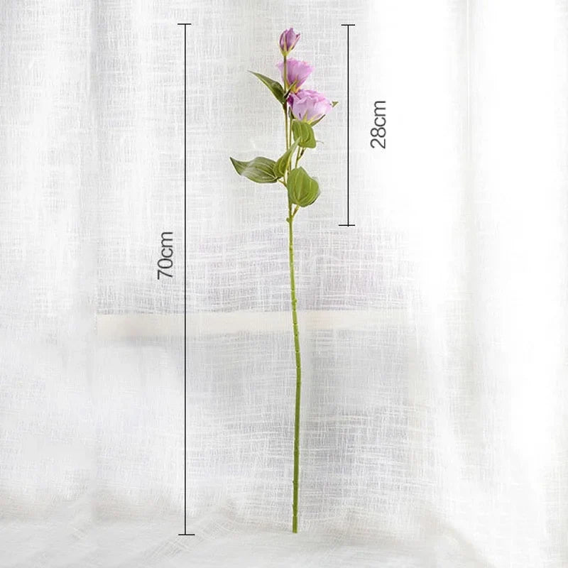 Artificial flowers wholesale decoration wedding eustoma silk 3 branches - view 6