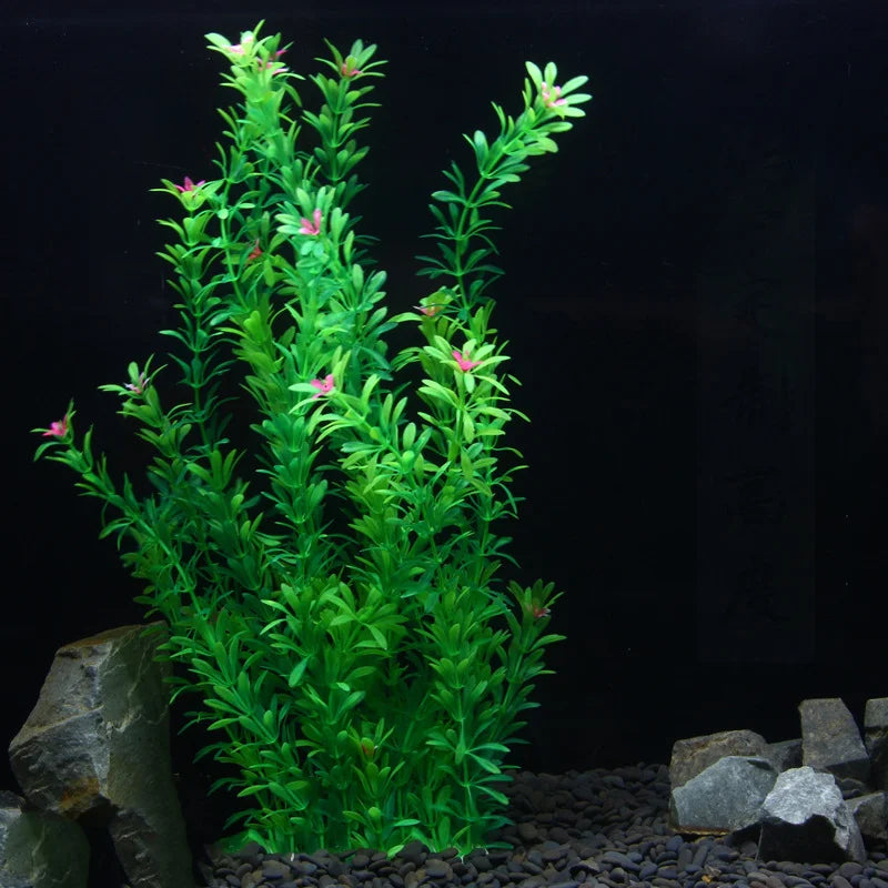 Artificial aquatic grass for aquarium decoration with plastic plants - view 3