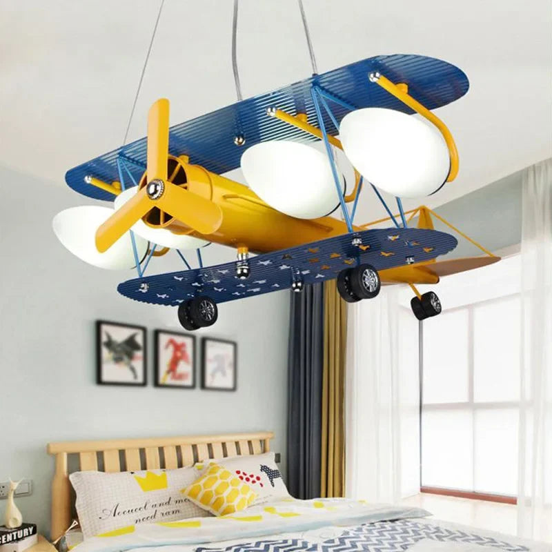 Led pendant light in the shape of a child's plane 2023 - view 3