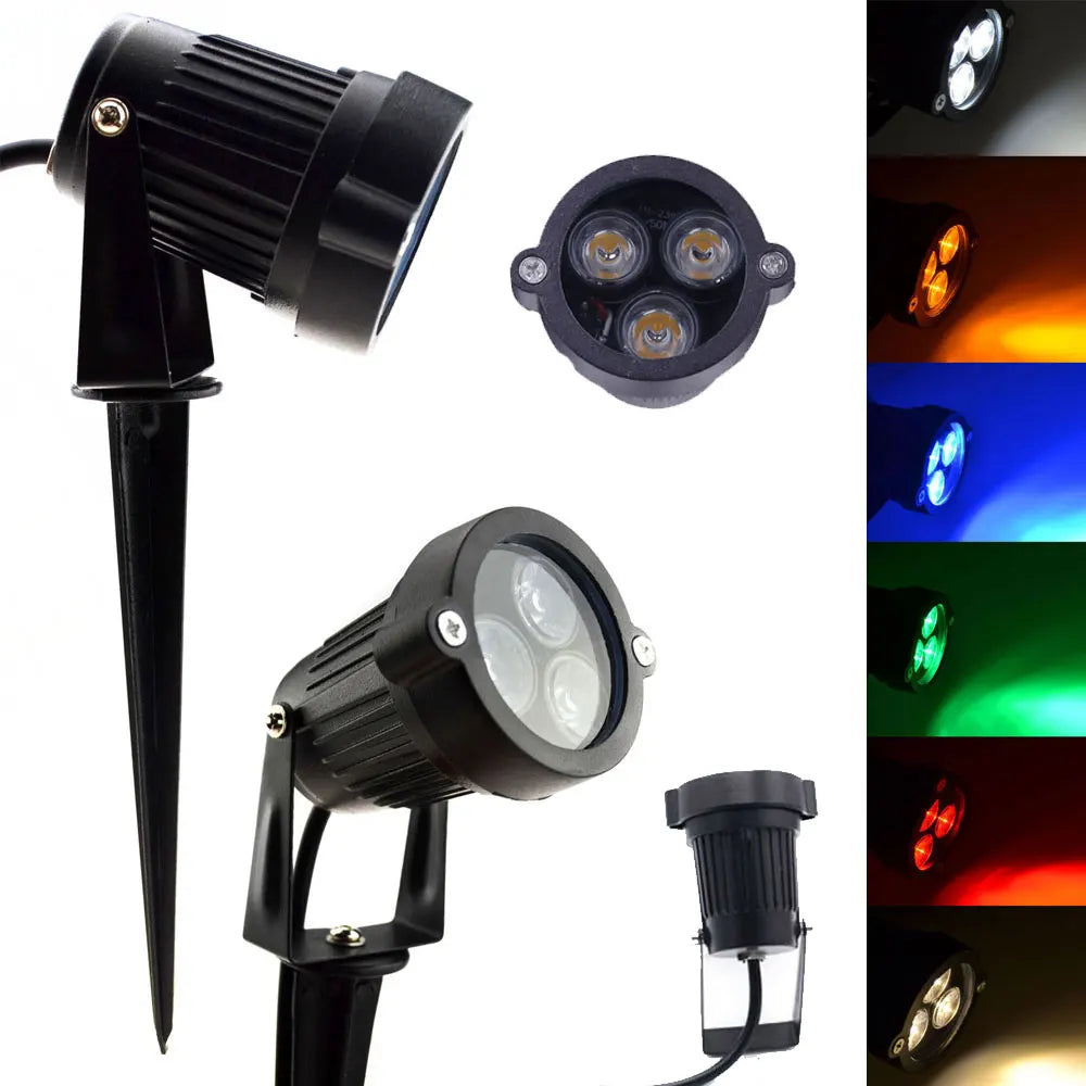 Waterproof outdoor led spot for garden lighting and landscape - Cold White / AC 85-265V