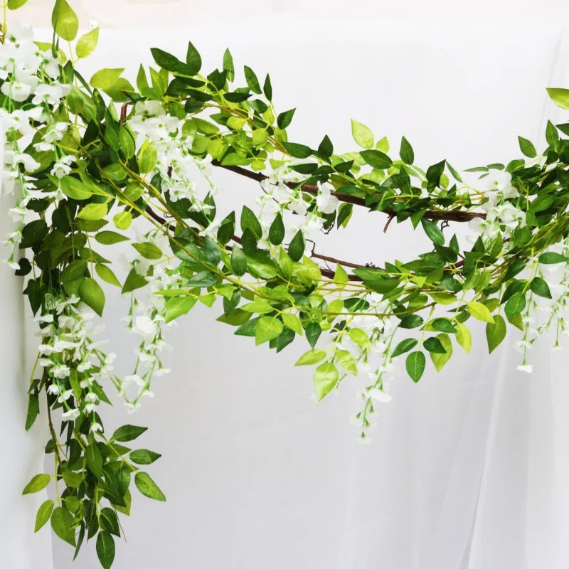 Artificial glycine garland for floral and festive decoration - view 3