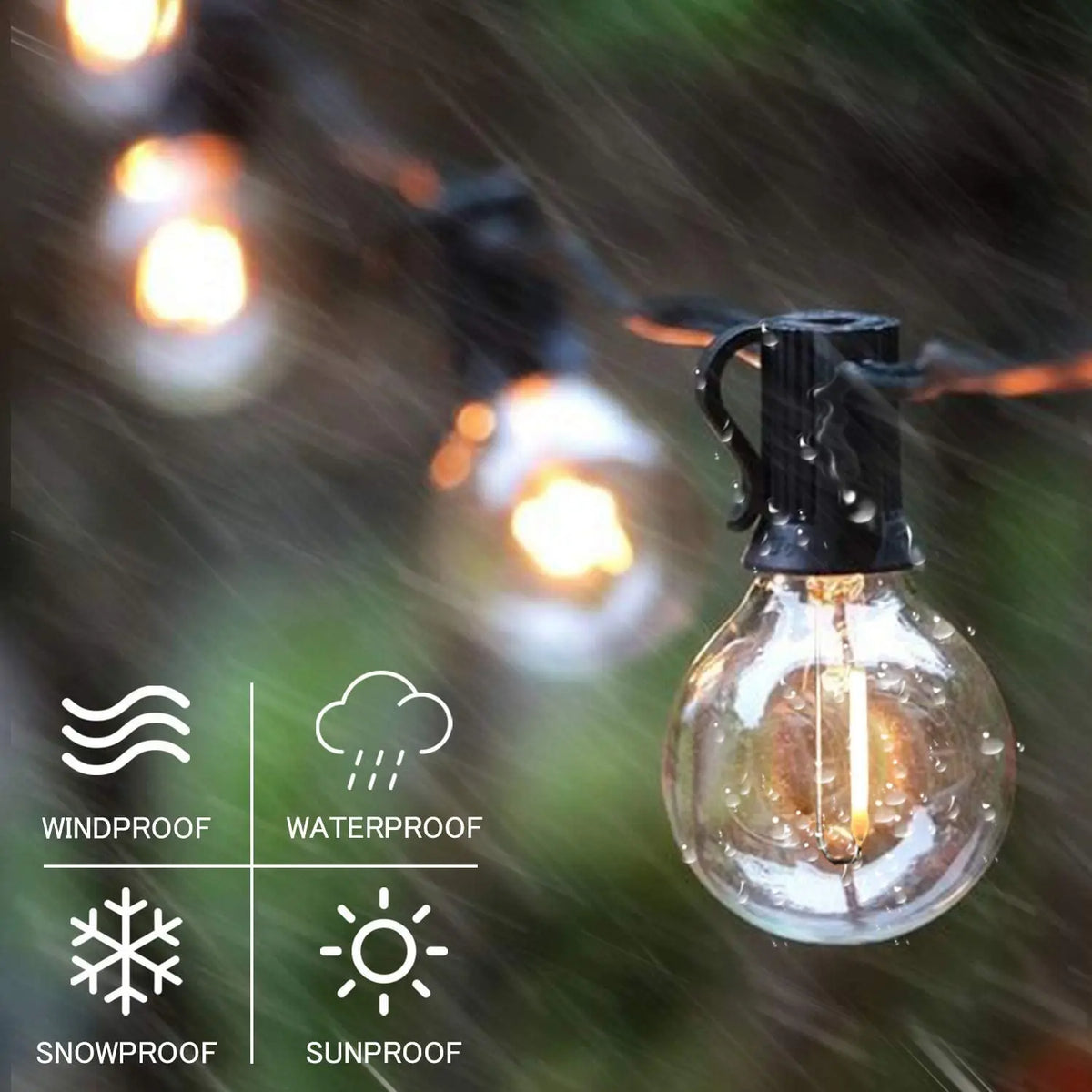 Outdoor LED String Lights in 9 to 26 Meter Lengths - view 9