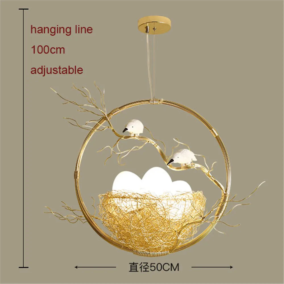 Decorative chandelier style cottagecore with led lighting - 3 oeufs