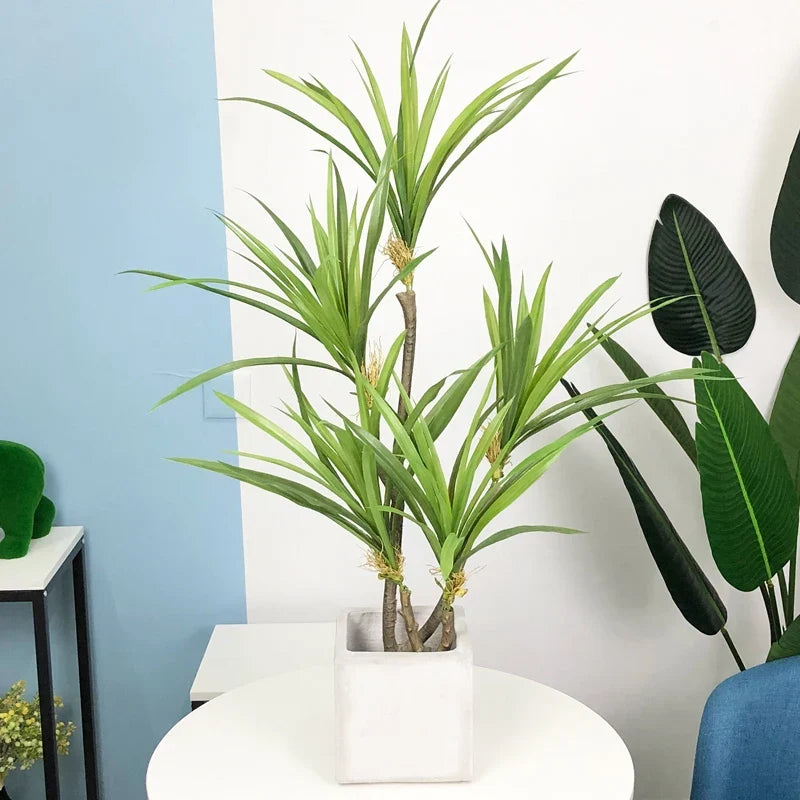 Artificial plants dracaena tropical tree in pot interior decoration - view 2