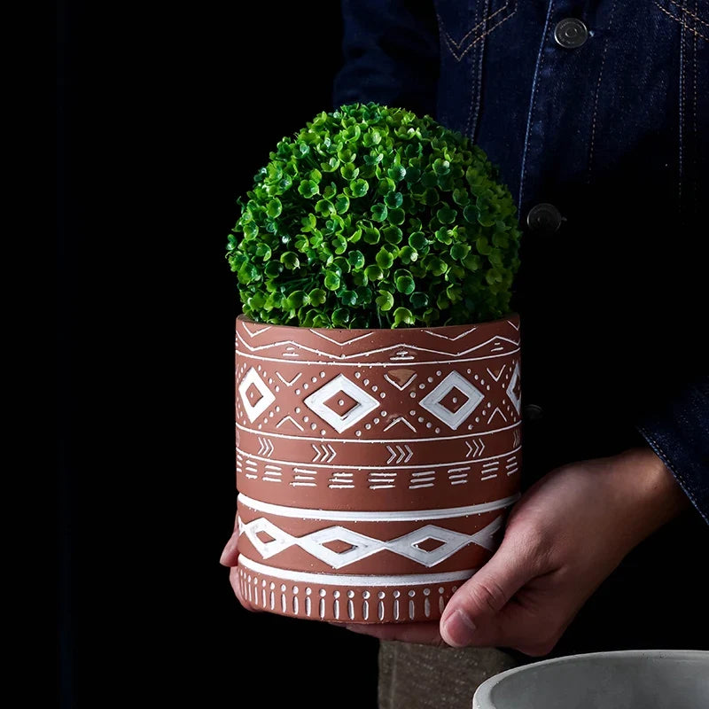 Silicone mould for homemade concrete flower pot - view 5