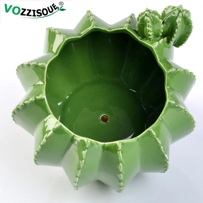 Creative ceramic pots for cactus and decorative bonsai - view 3
