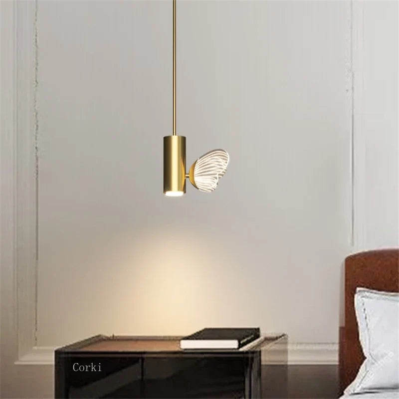 Crystal butterfly pendant light for elegant decoration - view 2