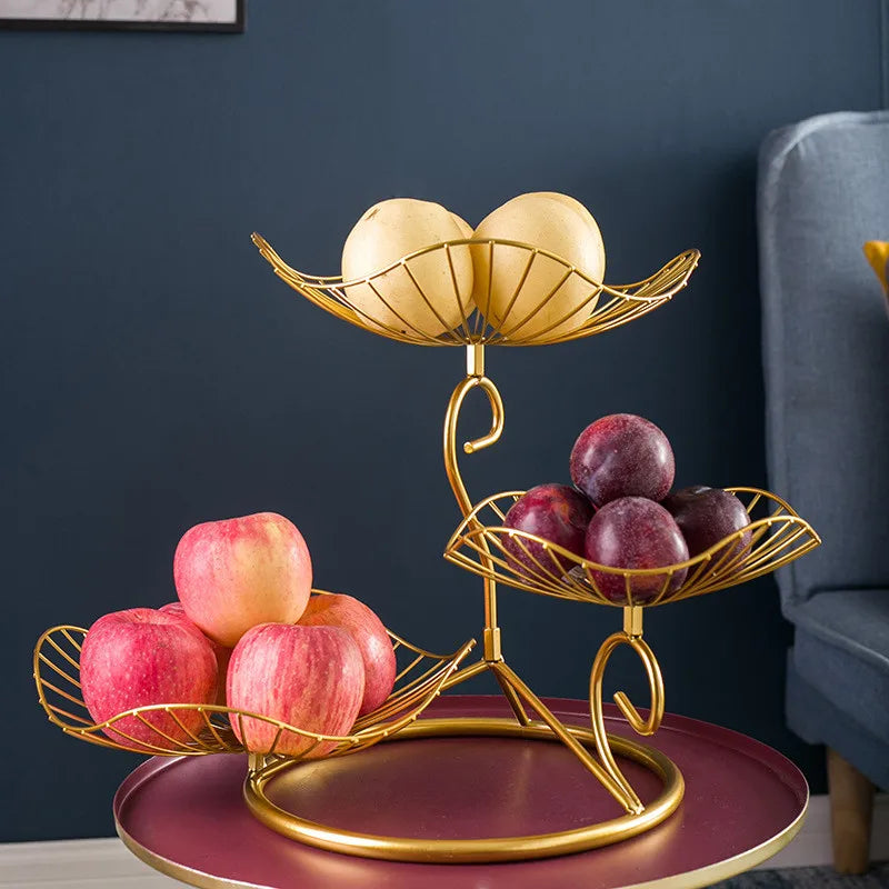 Fruit Basket, 3 Tier Fruit Basket Bowl Vegetable Organizer for Kitchen, Detachable Vegetable Storage，Fashion Fruit Bowl - view 6