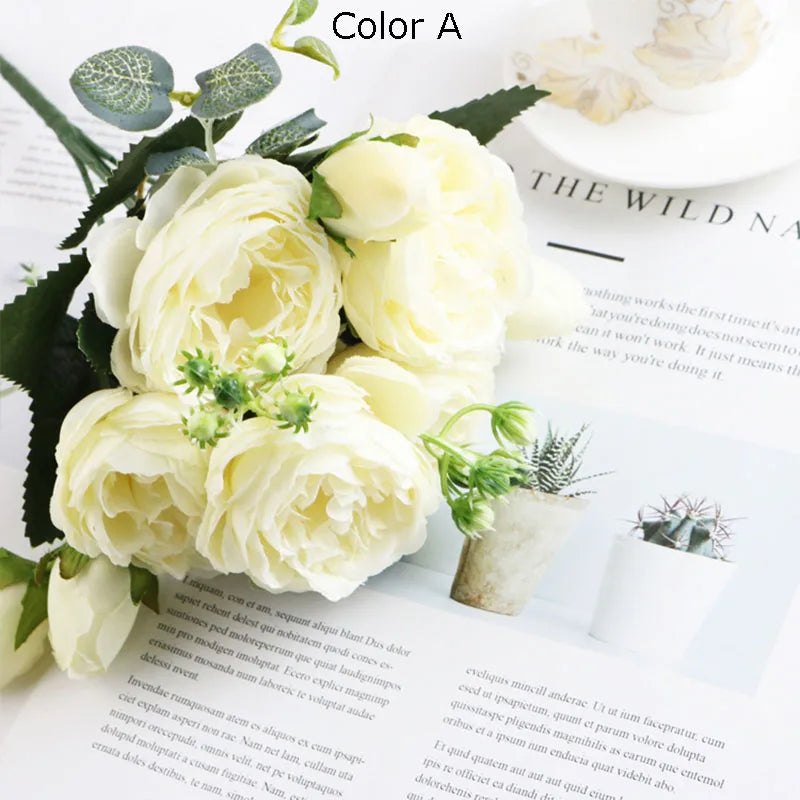 Bouquet of artificial flowers for garden decoration and wedding - view 4