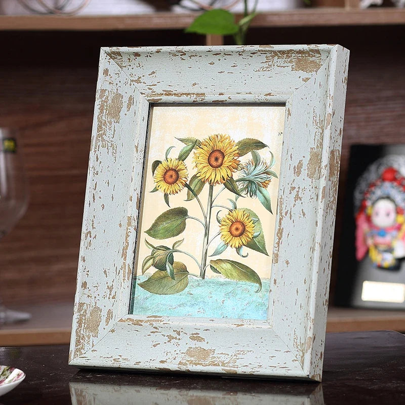 Vintage American picture frame for decoration and gift - E / 8 pouces