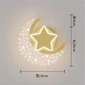 Led star and moon wall sconce for interior decoration - One / White Light