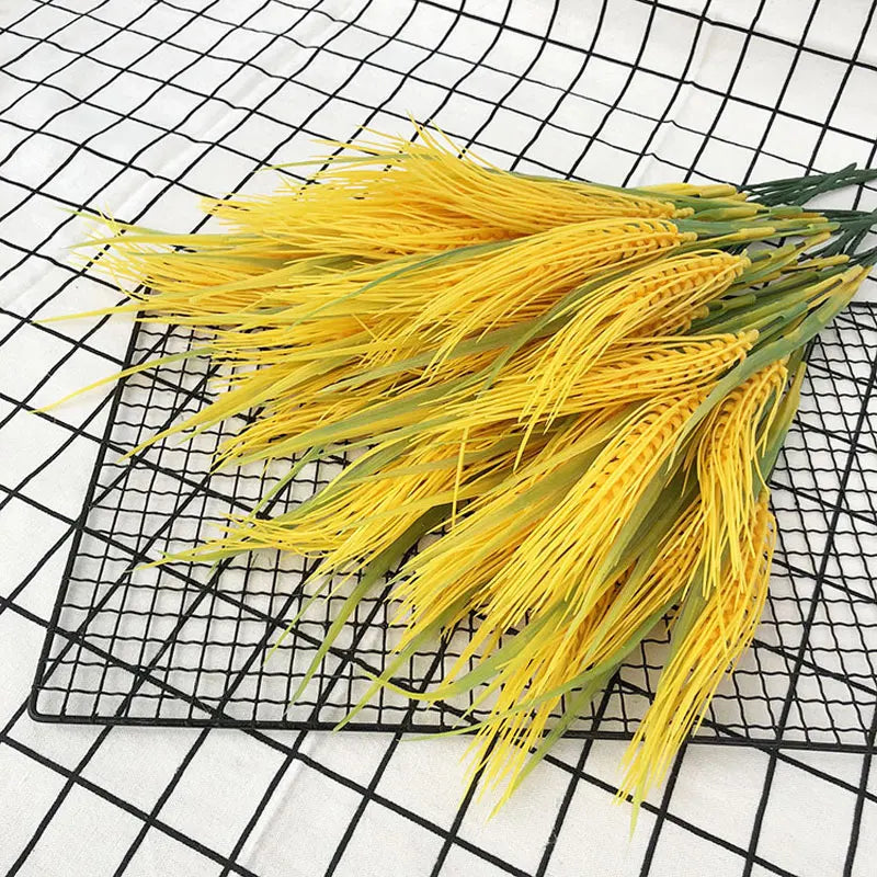 Bouquet of artificial wheat ears flowers for autumn decoration - view 7