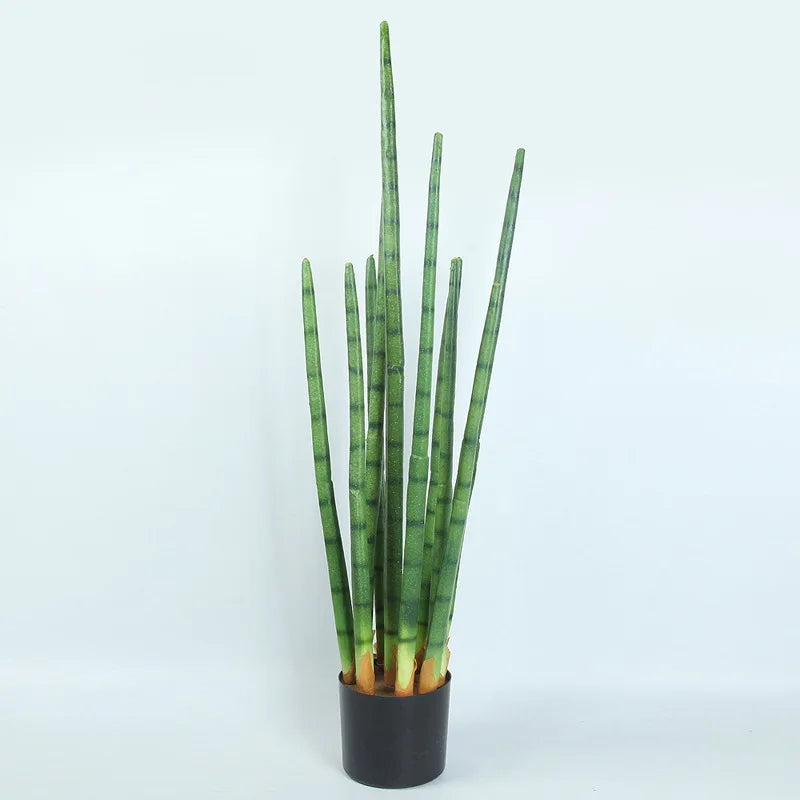 Plastic cylindrical artificial cactus for interior and exterior decoration - view 2