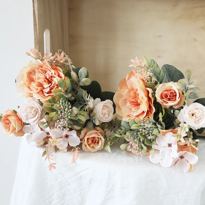 Bouquet of artificial peonies for wedding and decoration - view 3