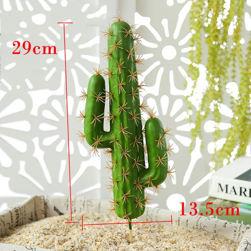Artificial Succulent Plant Set, S/L Sizes, Yellow or White Pot - view 2