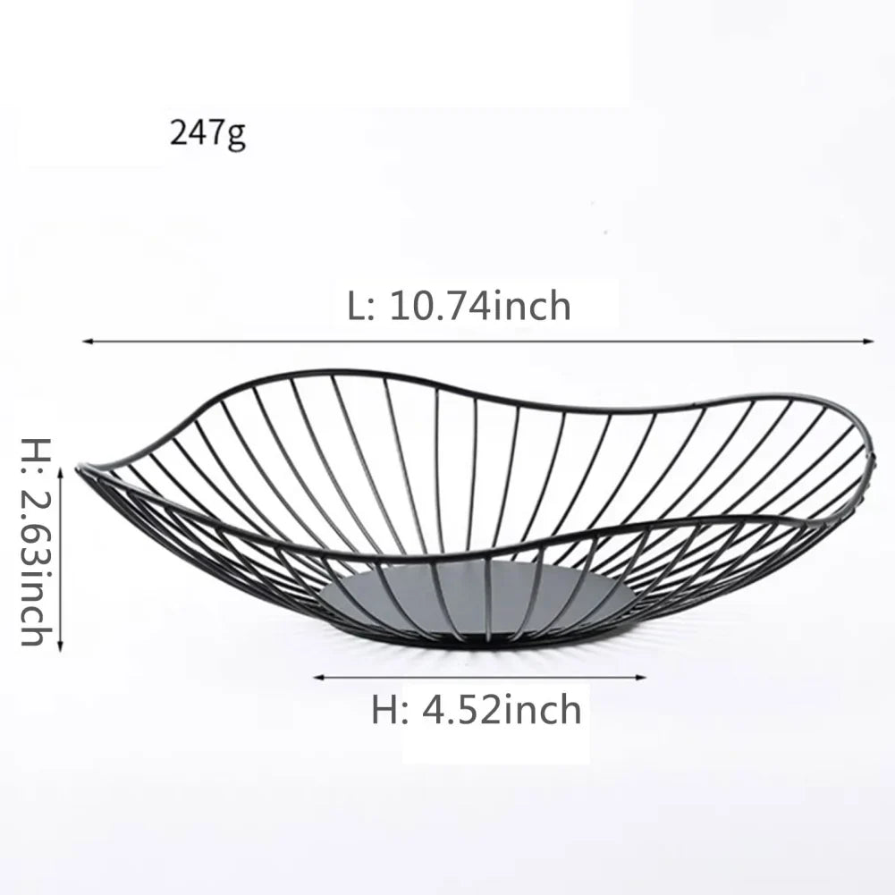 Modern metal storage bowls for snacks and fruit - B1