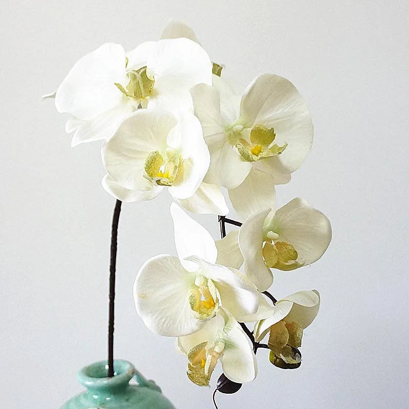 10 retro artificial orchid heads for elegant decorations - view 3