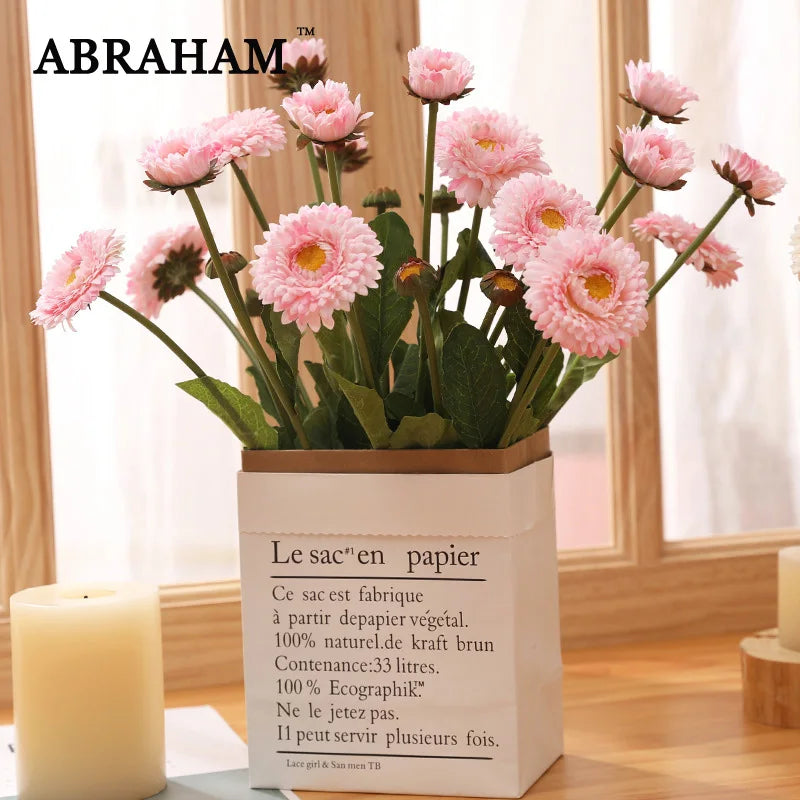 Artificial calendula flowers for wedding decoration and party