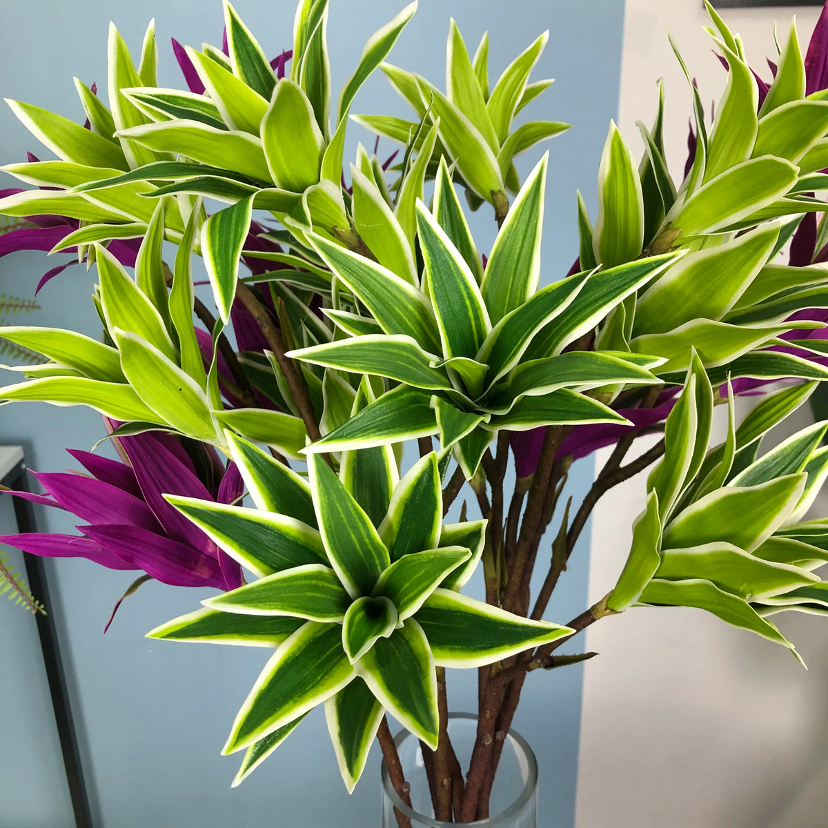 Large artificial lyes branches with realistic foliage for decoration - view 4