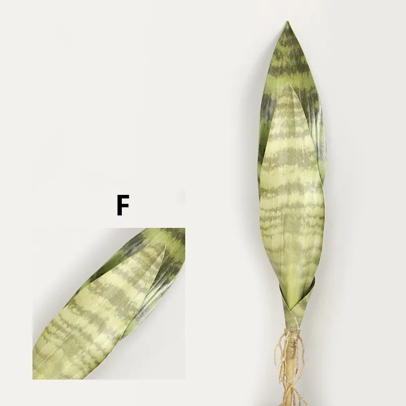 Artificial tiger leaves for interior decoration and garden - F