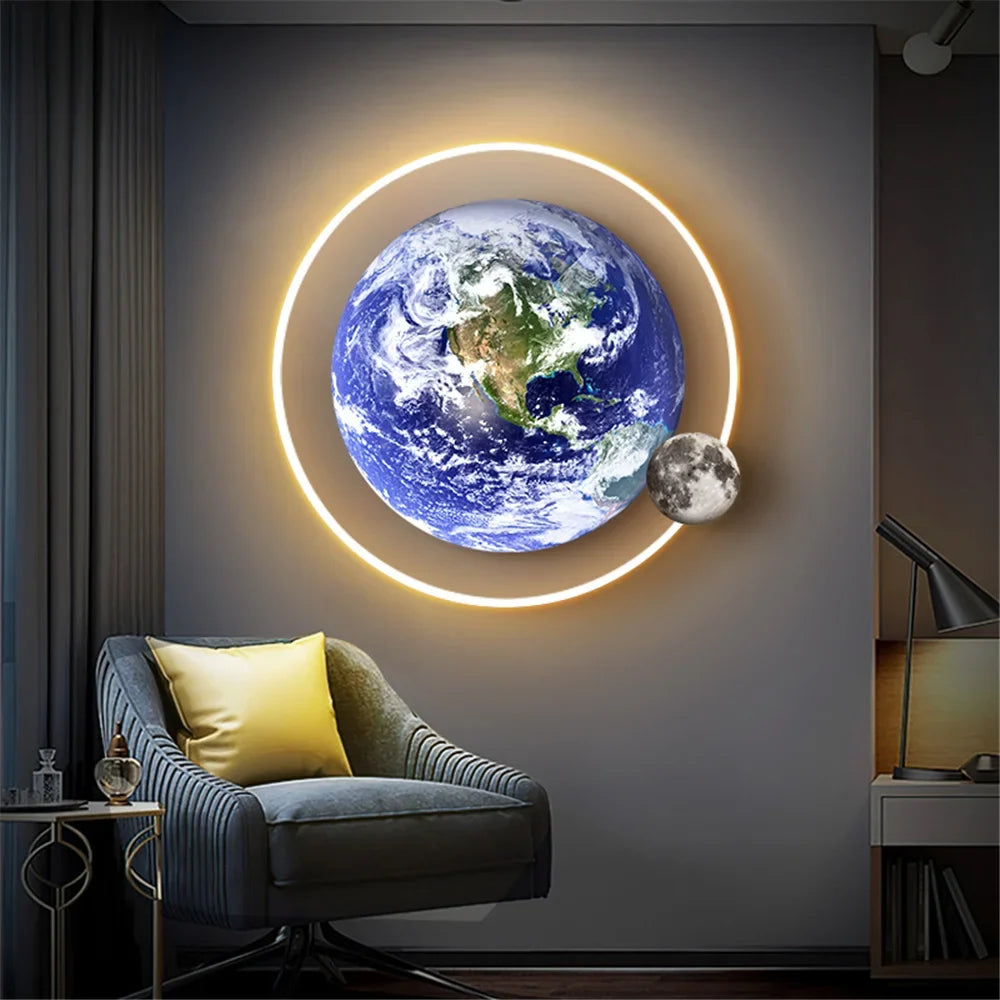 Decorative remote controlled led wall sconce for modern interior - view 4