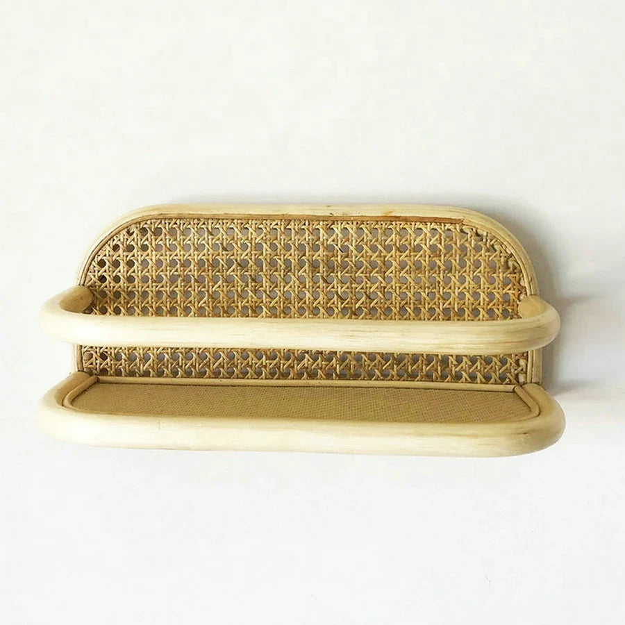 Woven rattan wall hooks for children's clothing and hats - view 5