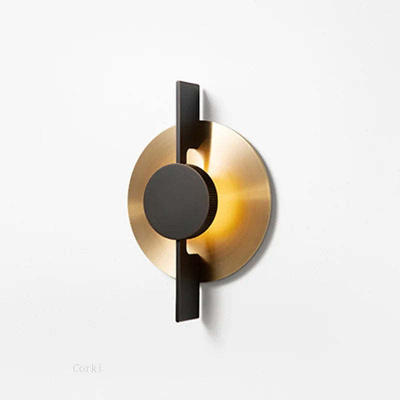 Wall sconce in gold metal design postmodern for elegant interior