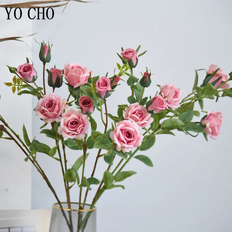 Artificial Silk Rose Flowers in 8 Color Options for Weddings - view 3