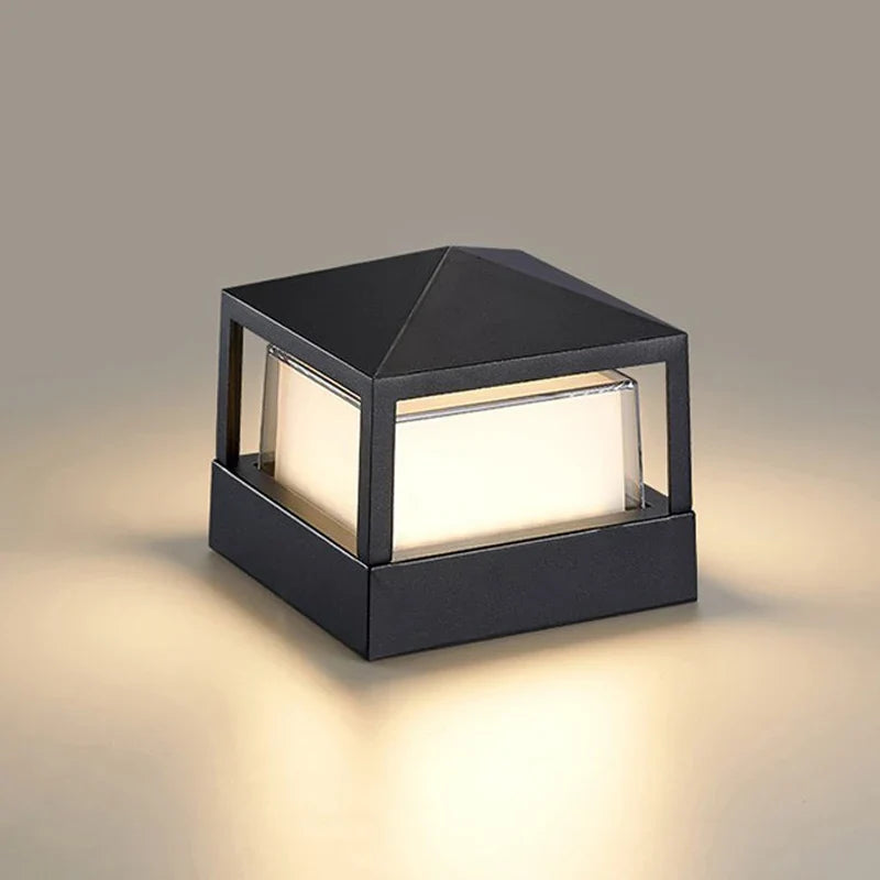 (WECUS) Nordic Garden Villa Pillar Light, Outdoor Courtyard Wall Light, Outdoor Waterproof Landscape Lawn Light - view 2