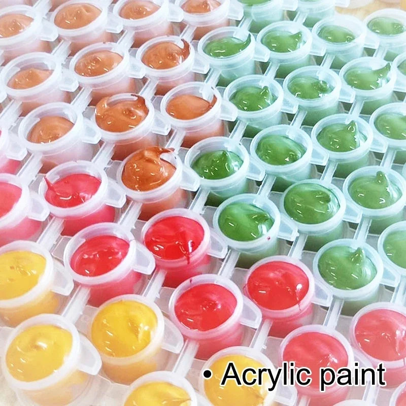Abstract painting kit by numbers for interior decoration - view 5