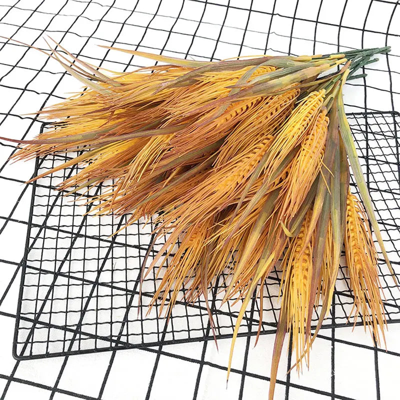 Bouquet of artificial wheat ears flowers for autumn decoration - view 4
