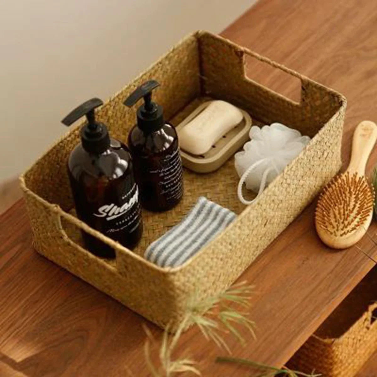 Woven sea-ring basket for storage and decoration - view 3