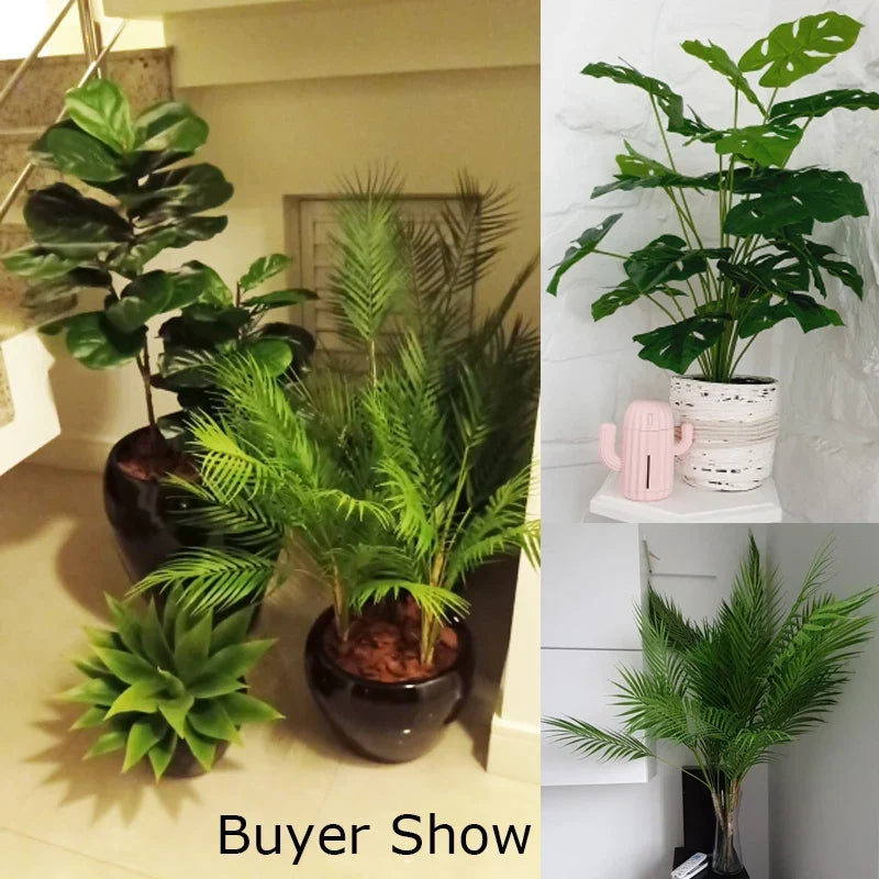 Tropical plants artificial ficus touch realistic for interior decoration - view 5