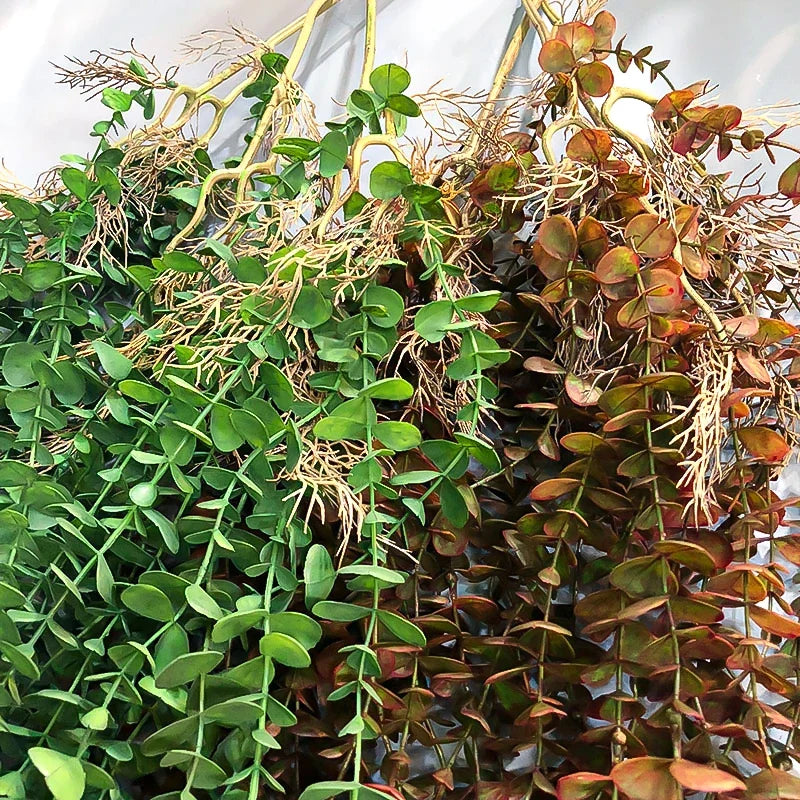 Artificial plants in eucalyptus rattan for wall and exterior decoration - view 6