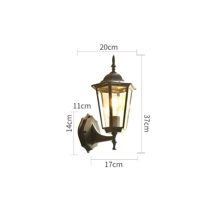 Aluminum Outdoor Wall Sconce Light Fixture - 003