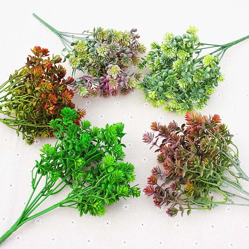 28 artificial succulent plant heads for decoration wedding garden