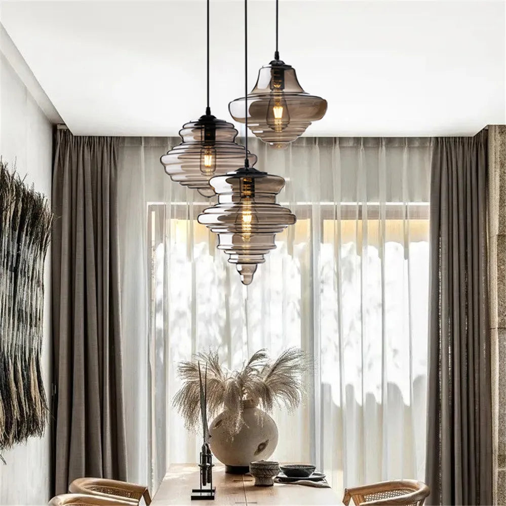 LED pendant light in glass for a modern cottagecore decor - view 5