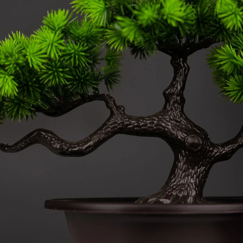 Artificial bonsai pine plants plastic decorative for indoor - view 5