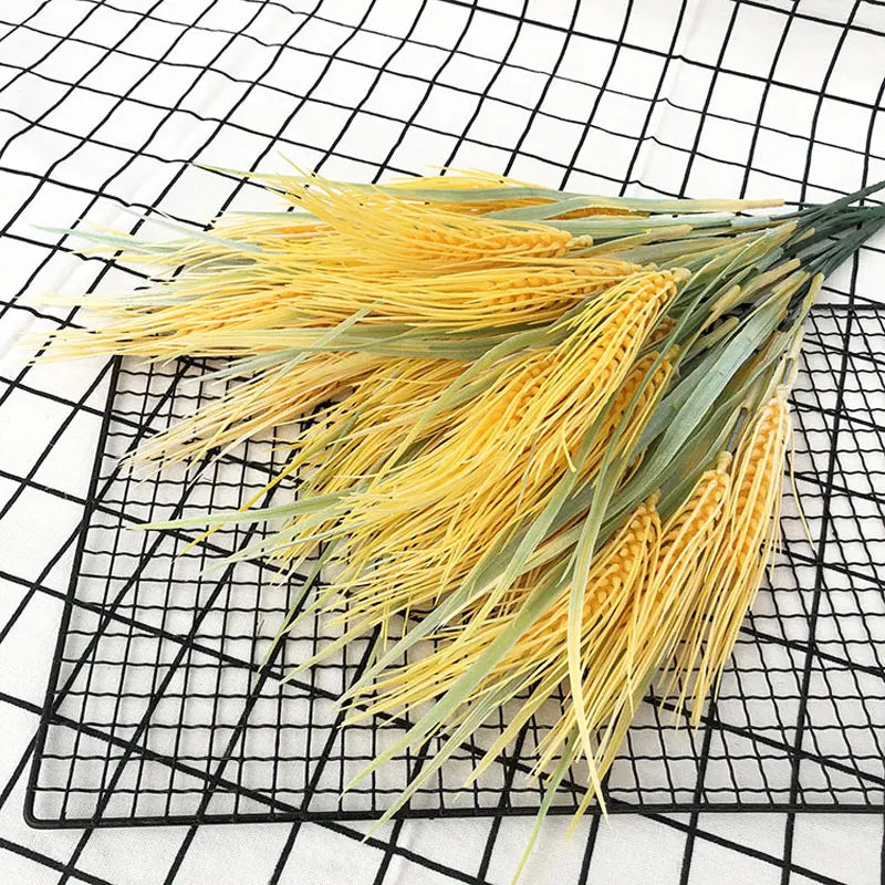 Bouquet of artificial wheat ears flowers for autumn decoration - view 3