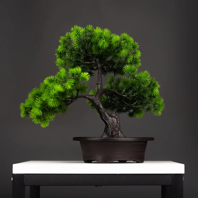 Artificial bonsai pine plants plastic decorative for indoor - view 3